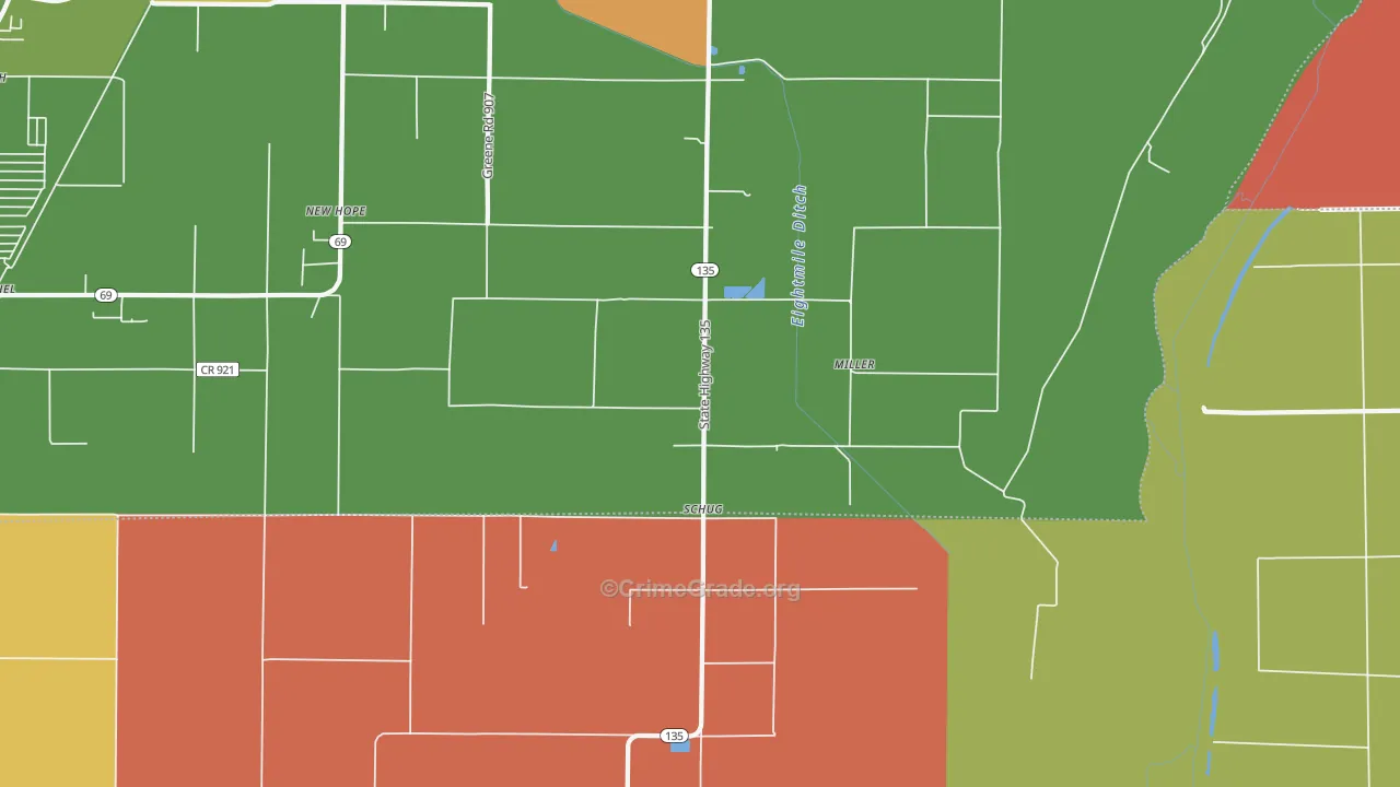 Schug, AR Map of Drug-Related Crime Rates