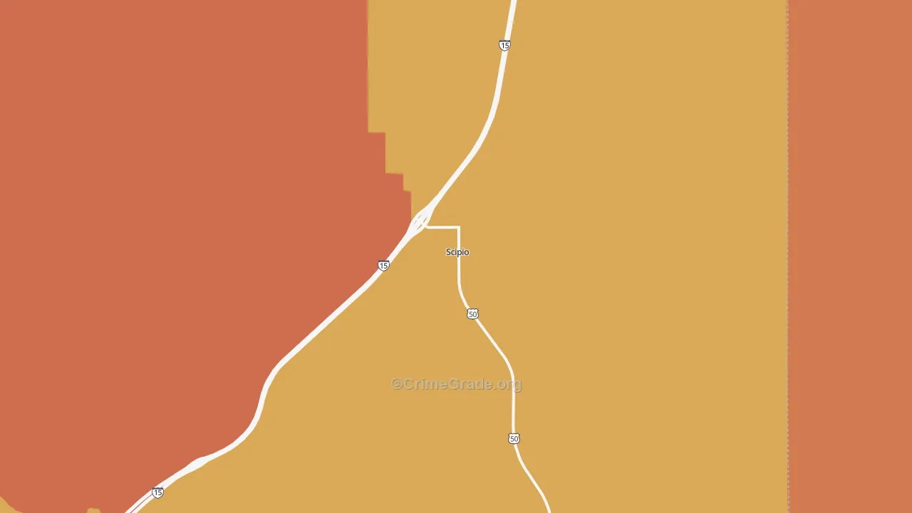 Scipio, UT Map of Drug-Related Crime Rates