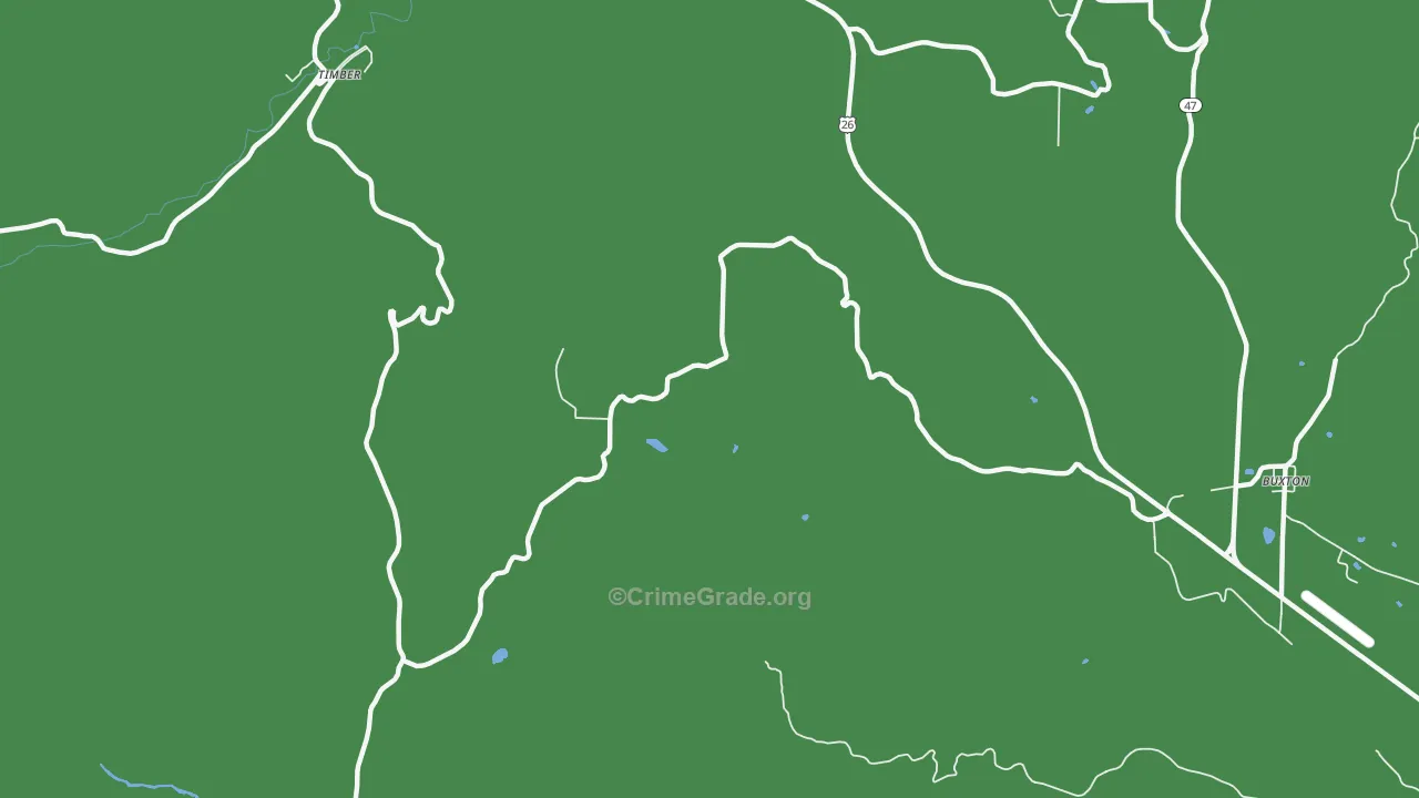 Scofield, OR Map of Drug-Related Crime Rates
