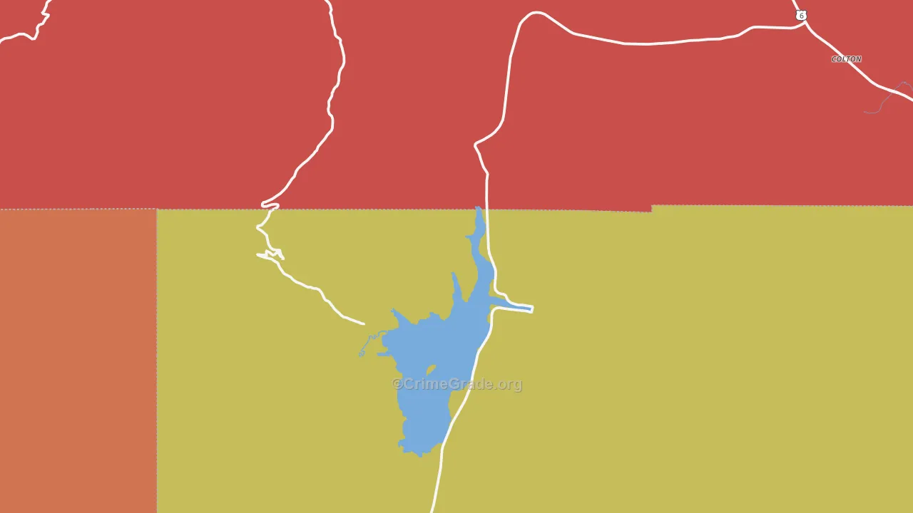Scofield, UT Map of Drug-Related Crime Rates