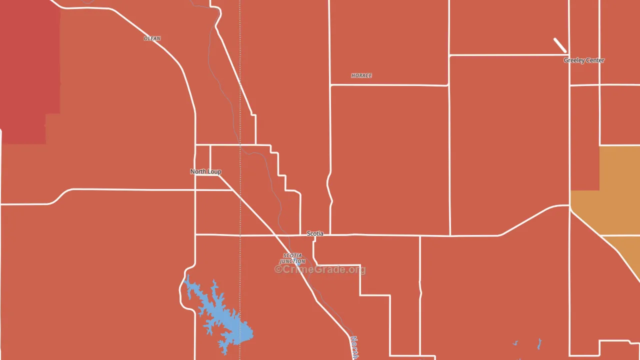 Scotia, NE Map of Drug-Related Crime Rates