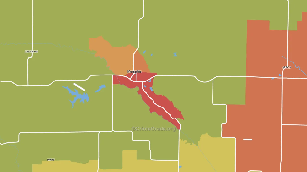 Scotland County, MO Map of Drug-Related Crime Rates