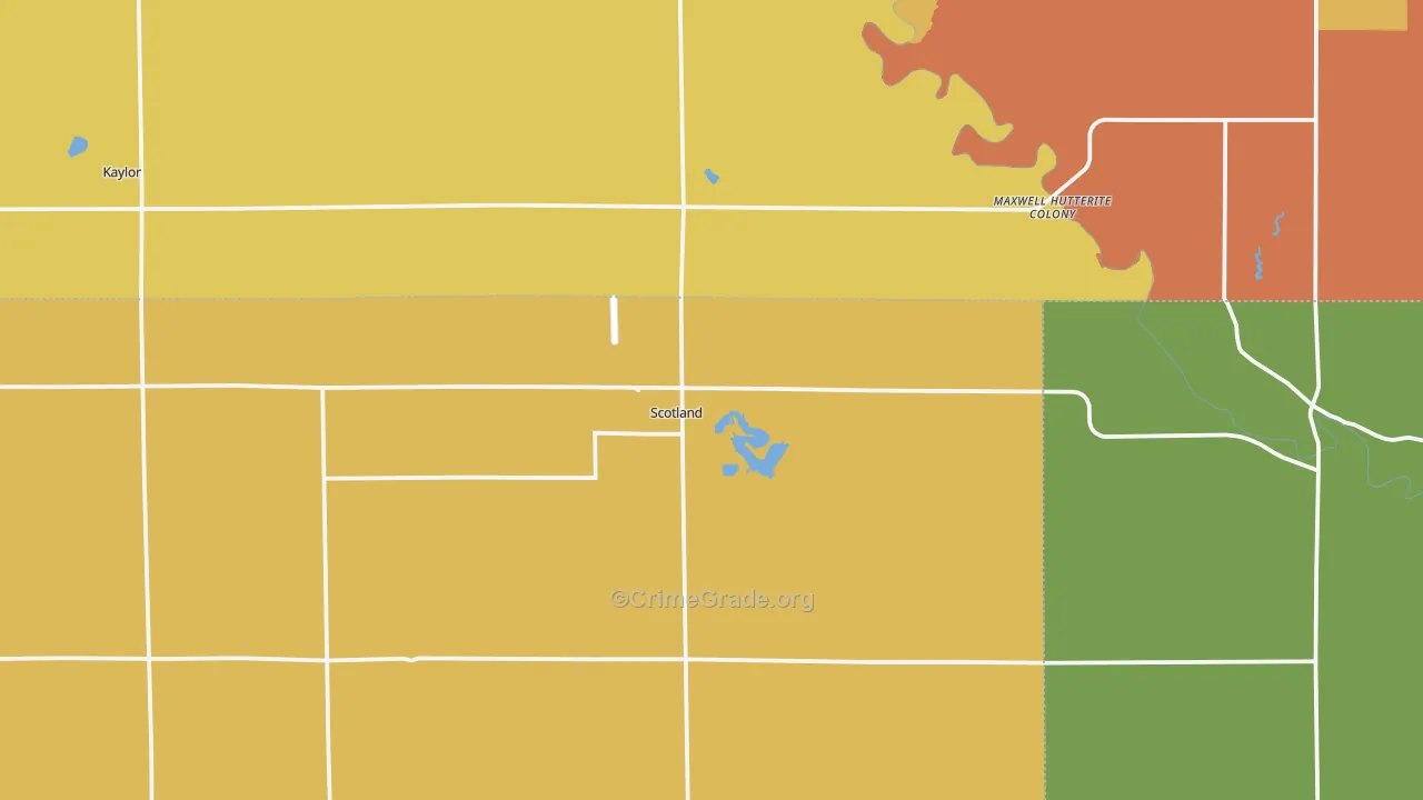 Scotland, SD Map of Drug-Related Crime Rates
