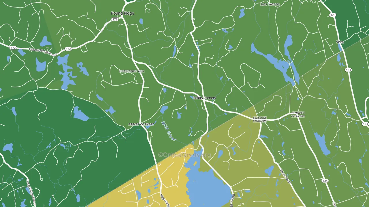 Scotts Corners, NY Map of Drug-Related Crime Rates