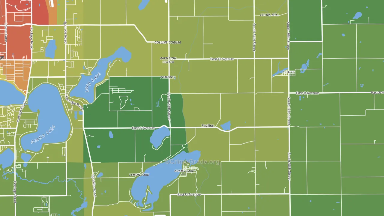 Scotts, MI Map of Drug-Related Crime Rates