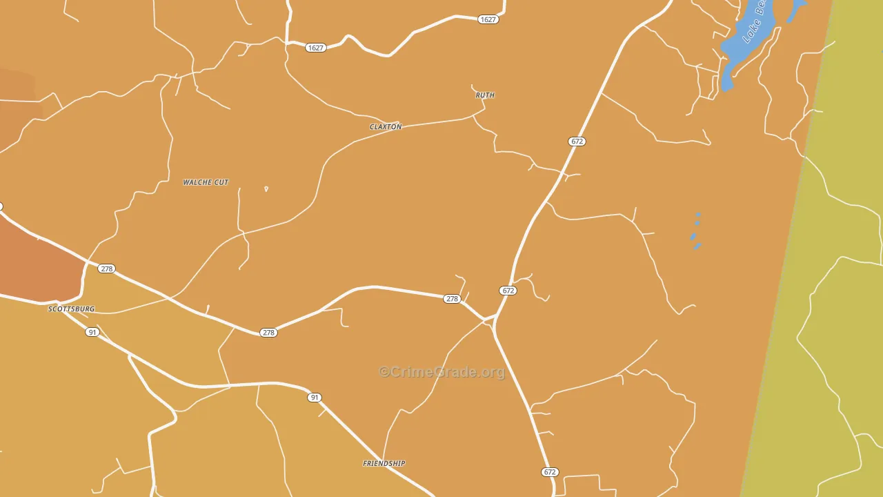 Scottsburg, KY Map of Drug-Related Crime Rates