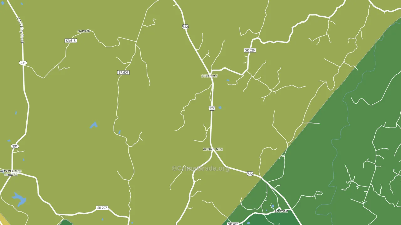 Scrabble, VA Map of Drug-Related Crime Rates