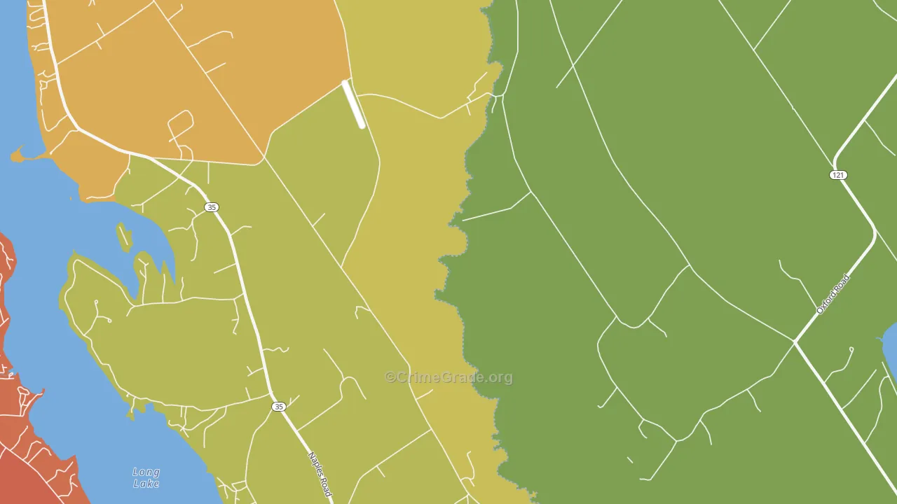 Scribners Mill, ME Map of Drug-Related Crime Rates