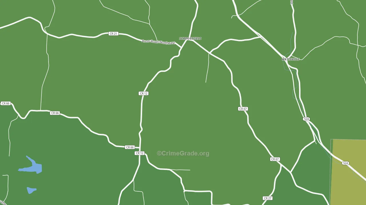 Scroggsfield, OH Map of Drug-Related Crime Rates