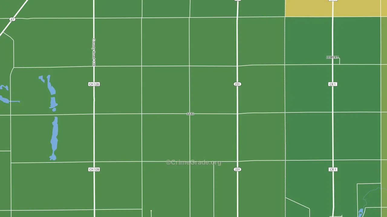 Seal, OH Map of Drug-Related Crime Rates