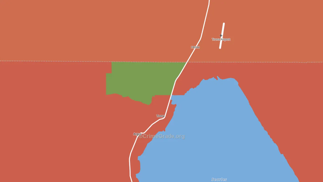 Searles Valley, CA Map of Drug-Related Crime Rates