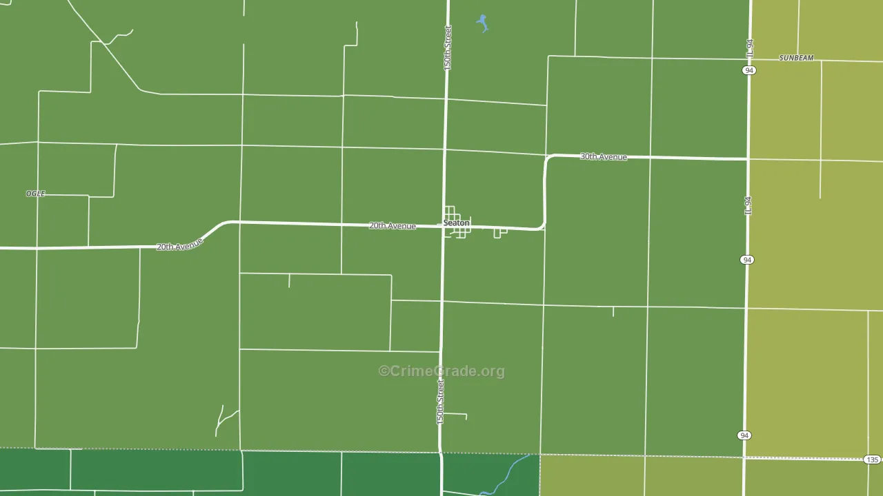 Seaton, IL Map of Drug-Related Crime Rates