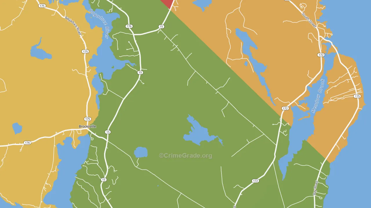 Sedgwick, ME Map of Drug-Related Crime Rates