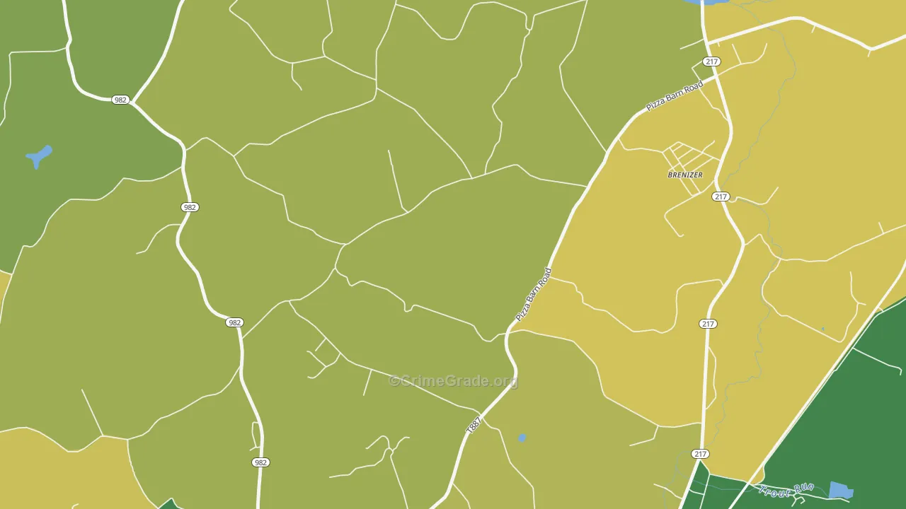 Seger, PA Map of Drug-Related Crime Rates