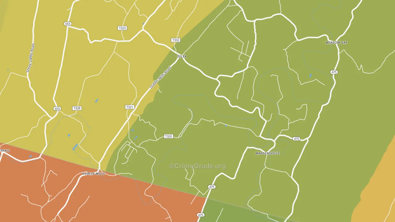 Selea, PA Map of Drug-Related Crime Rates