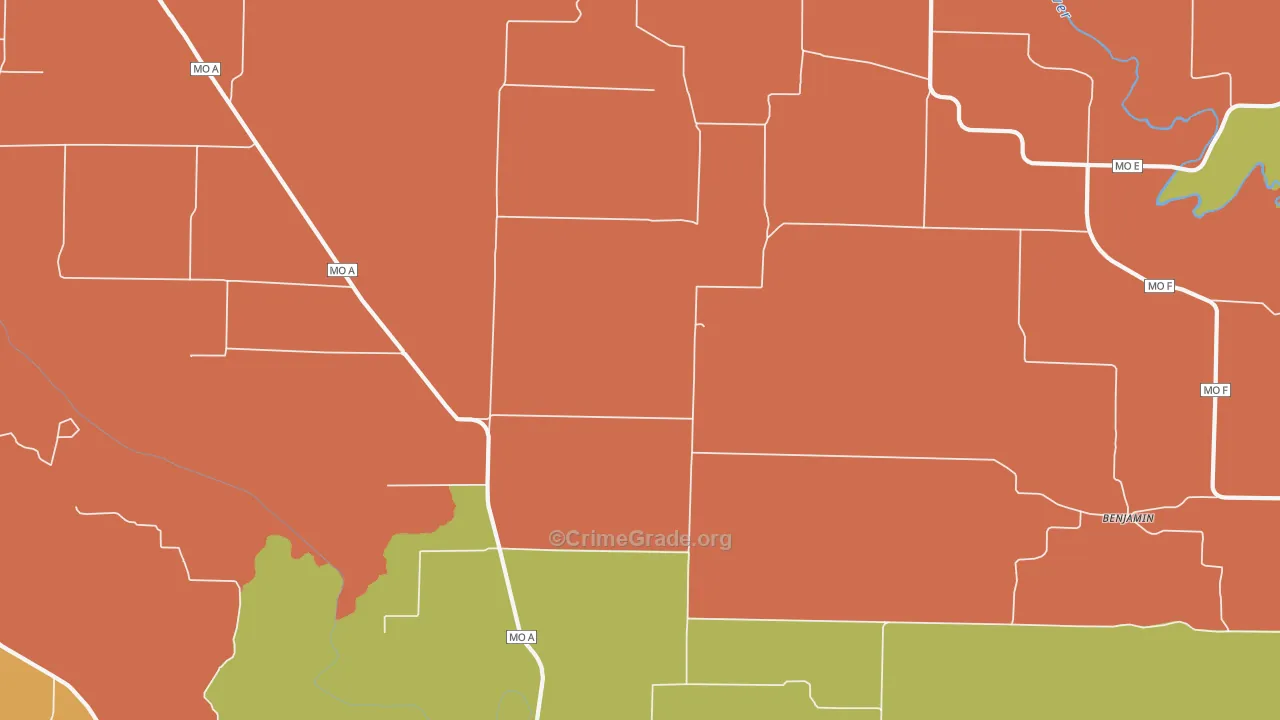 Sellers, MO Map of Drug-Related Crime Rates