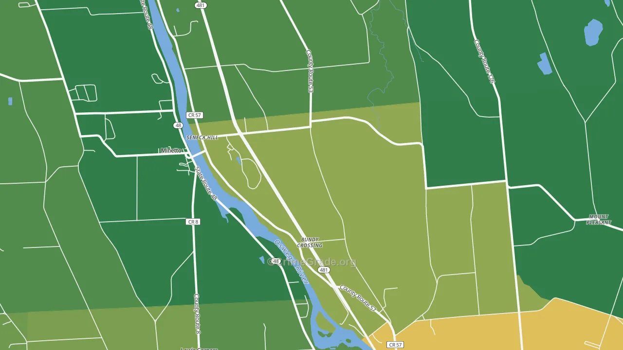 Seneca Hill, NY Map of Drug-Related Crime Rates