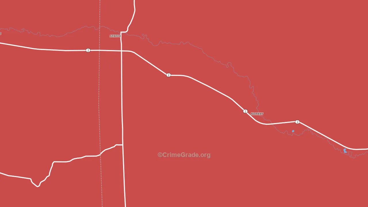 Seneca, NE Map of Drug-Related Crime Rates
