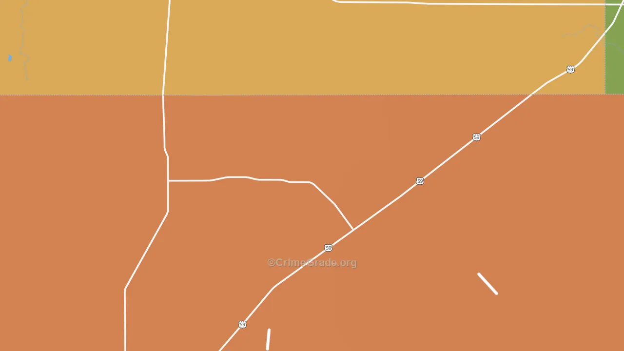 Seven Sisters, TX Map of Drug-Related Crime Rates