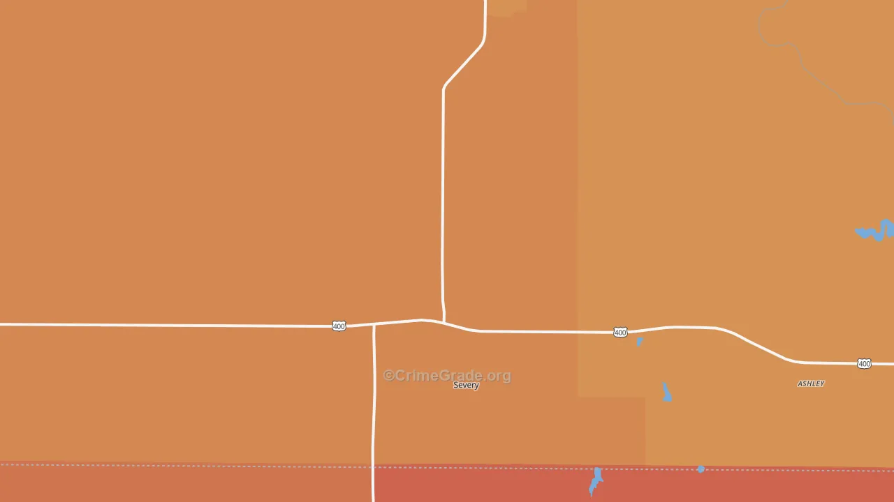 Severy, KS Map of Drug-Related Crime Rates