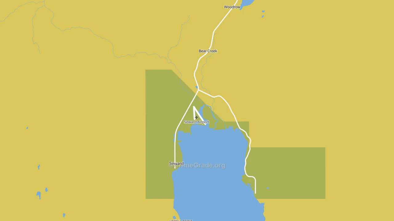 Seward, AK Map of Drug-Related Crime Rates