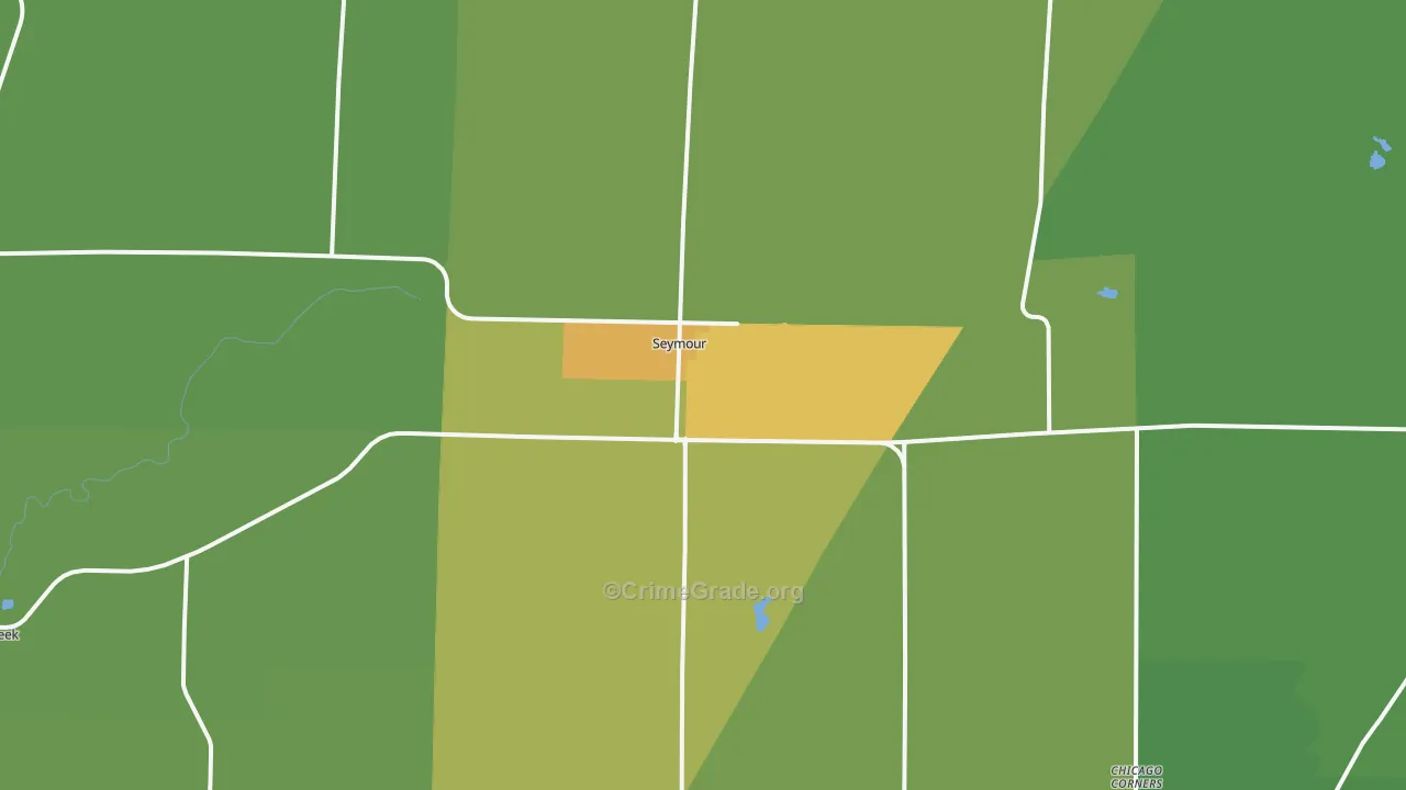 Seymour, WI Map of Drug-Related Crime Rates