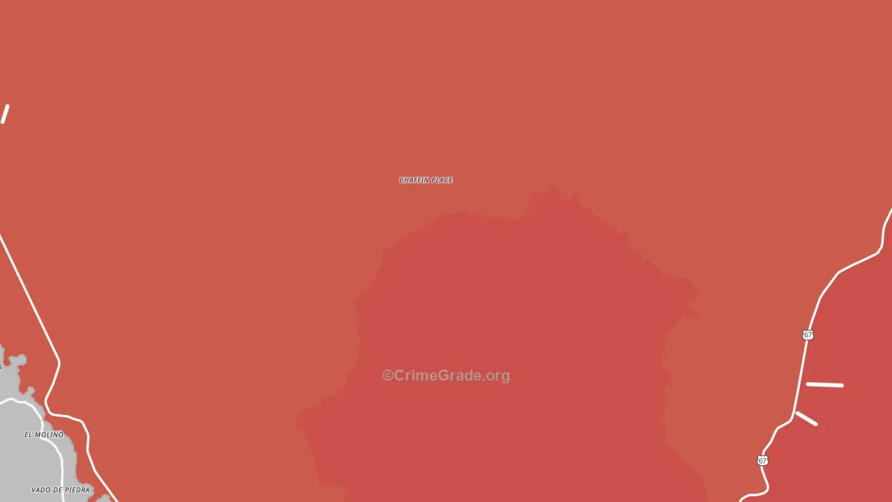 Shafter, TX Map of Drug-Related Crime Rates