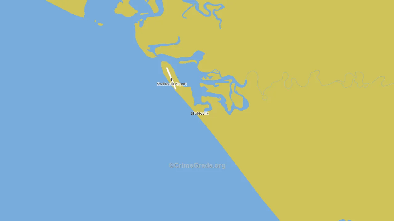 Shaktoolik, AK Map of Drug-Related Crime Rates