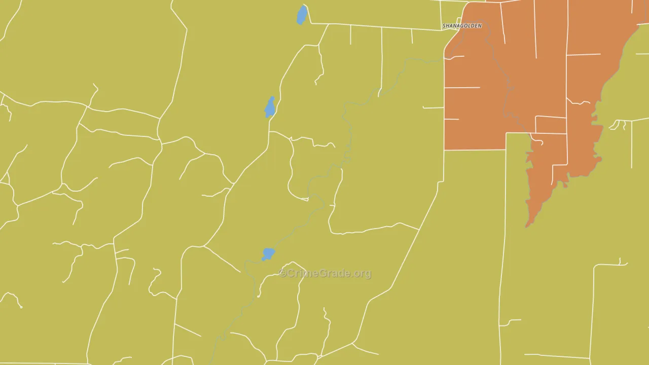 Shanagolden, WI Map of Drug-Related Crime Rates