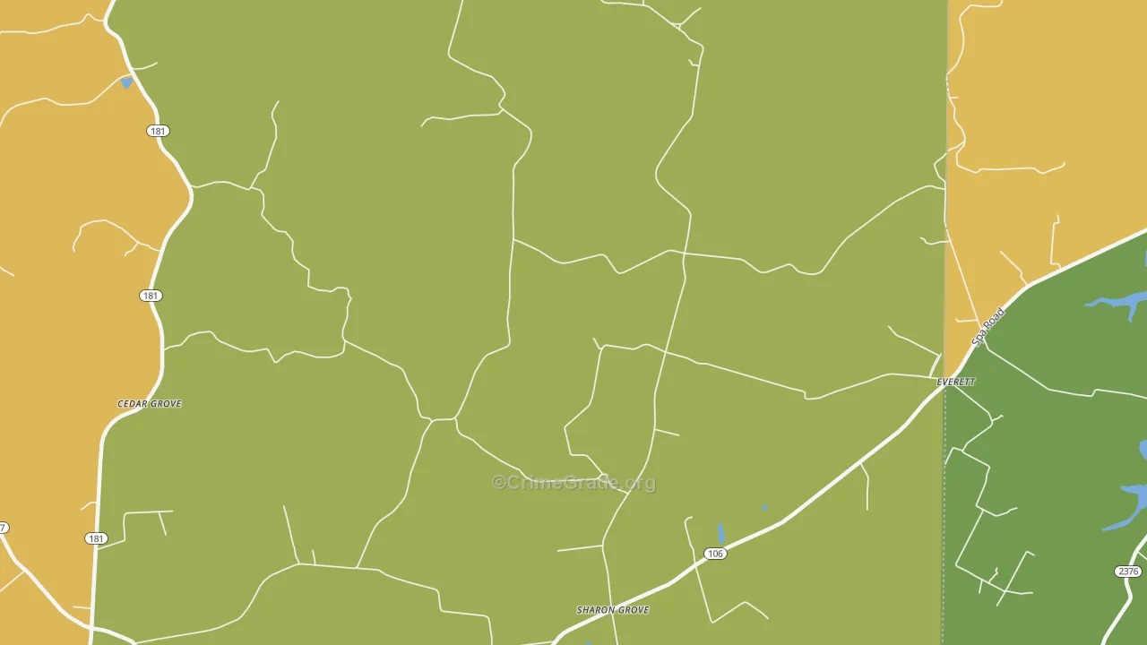 Sharon Grove, KY Map of Drug-Related Crime Rates
