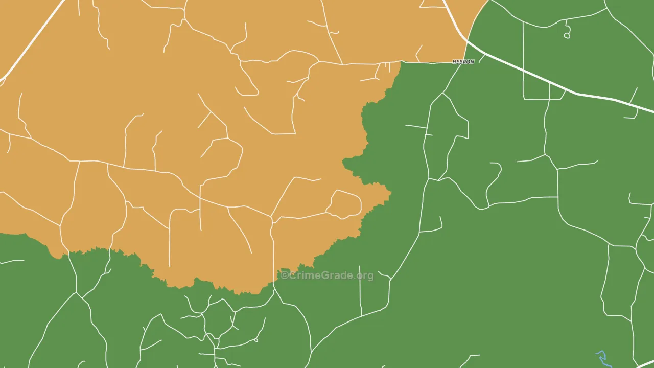 Sharon, LA Map of Drug-Related Crime Rates