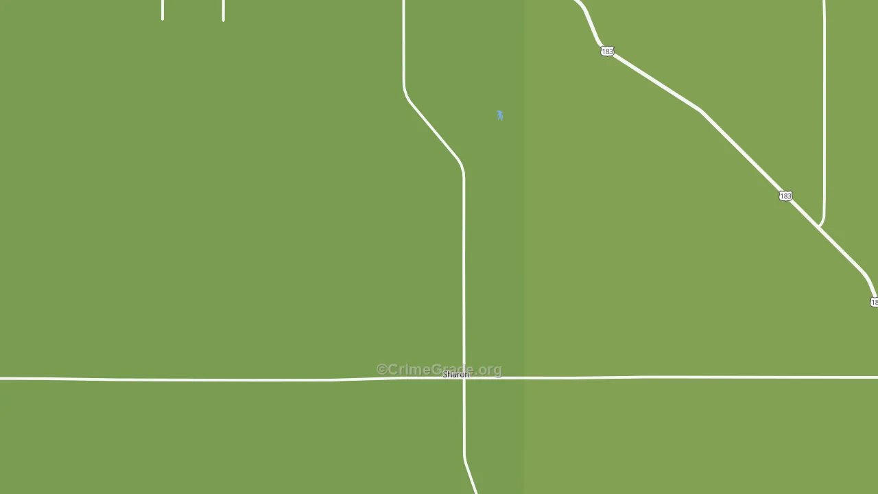 Sharon, OK Map of Drug-Related Crime Rates