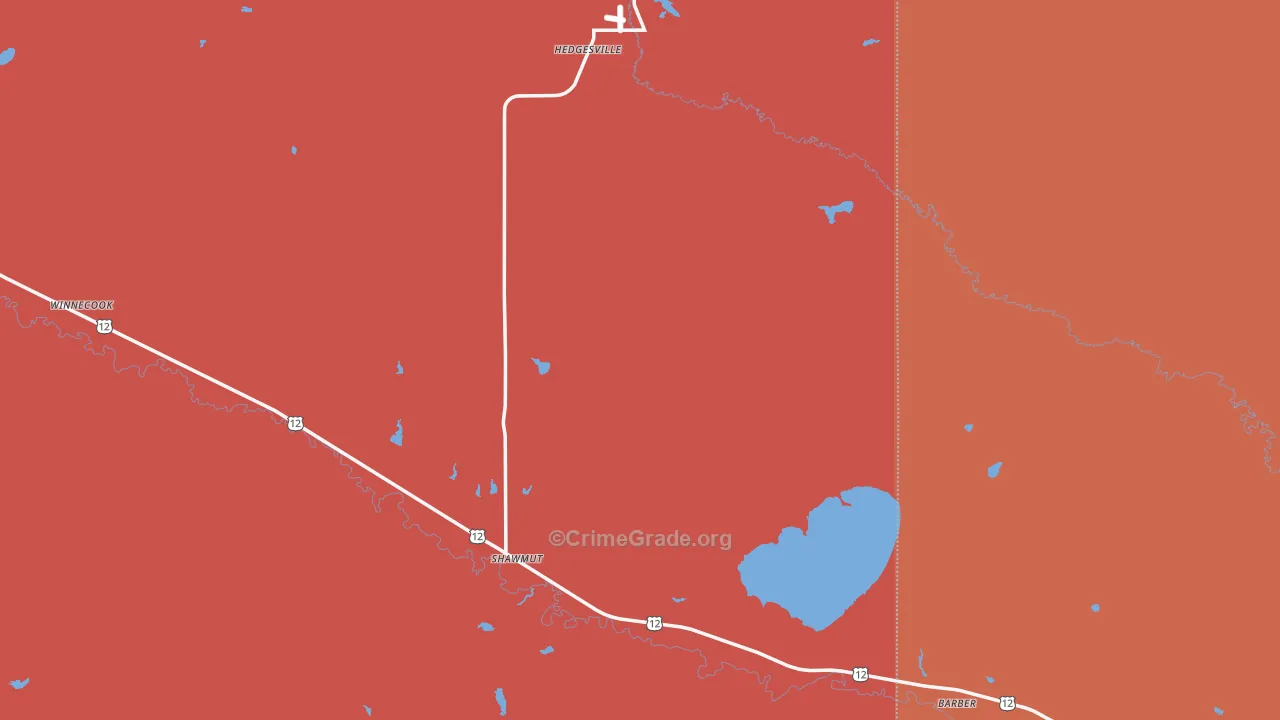 Shawmut, MT Map of Drug-Related Crime Rates