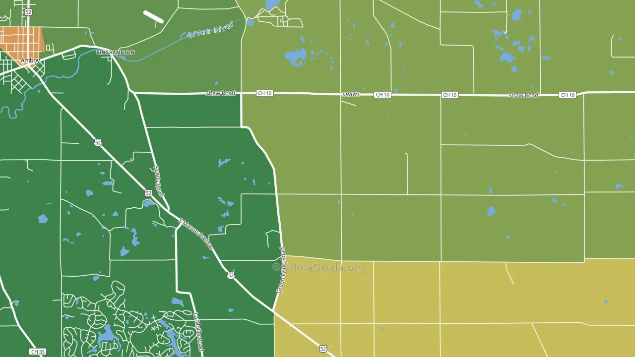 Shaws, IL Map of Drug-Related Crime Rates