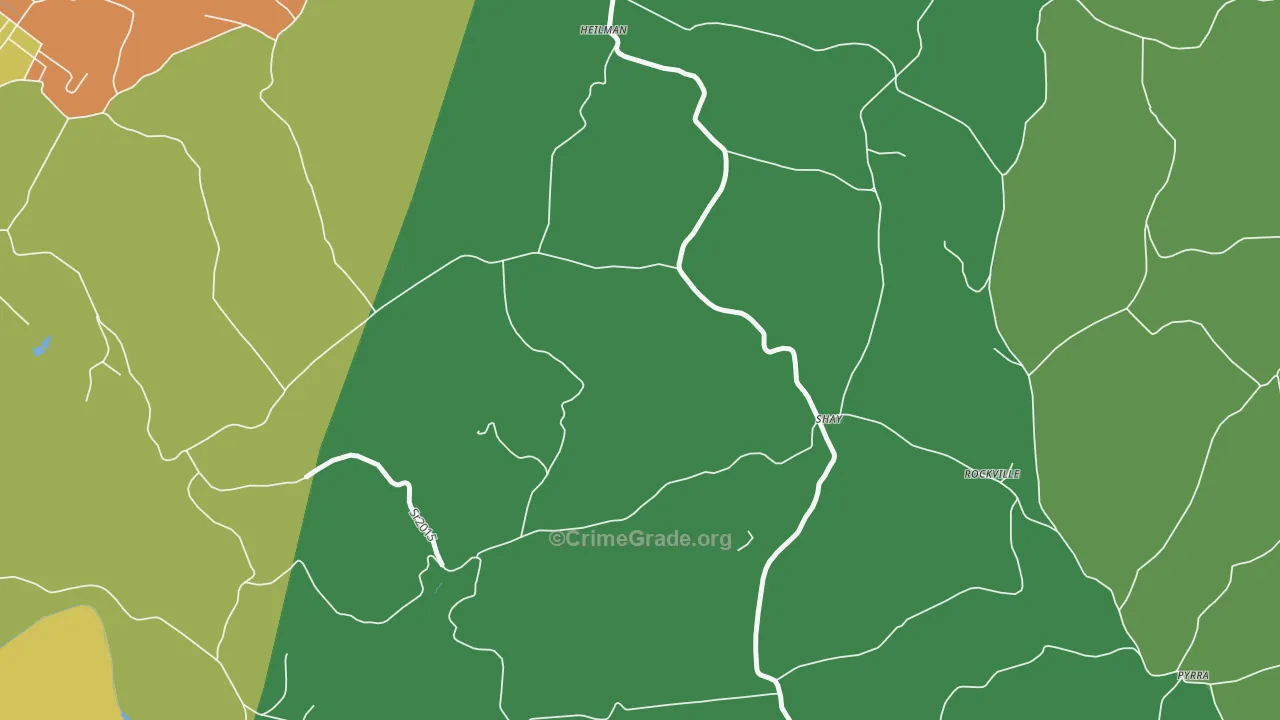 Shay, PA Map of Drug-Related Crime Rates