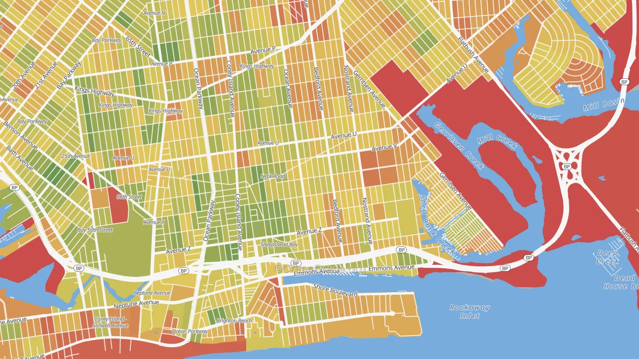 Sheepshead Bay, Brooklyn, NY Map of Drug-Related Crime Rates