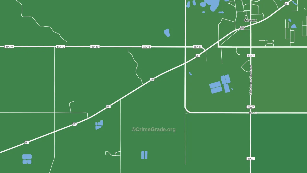 Shell Valley, ND Map of Drug-Related Crime Rates