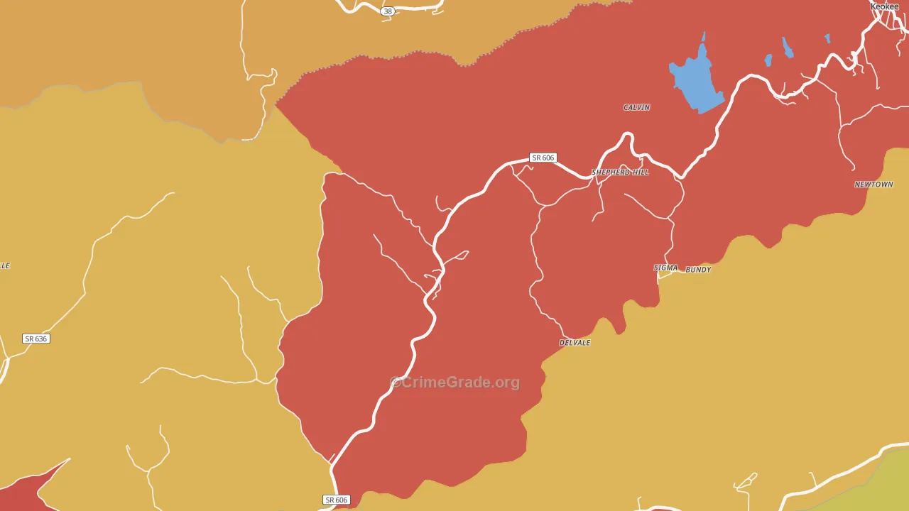 Shepherd Hill, VA Map of Drug-Related Crime Rates