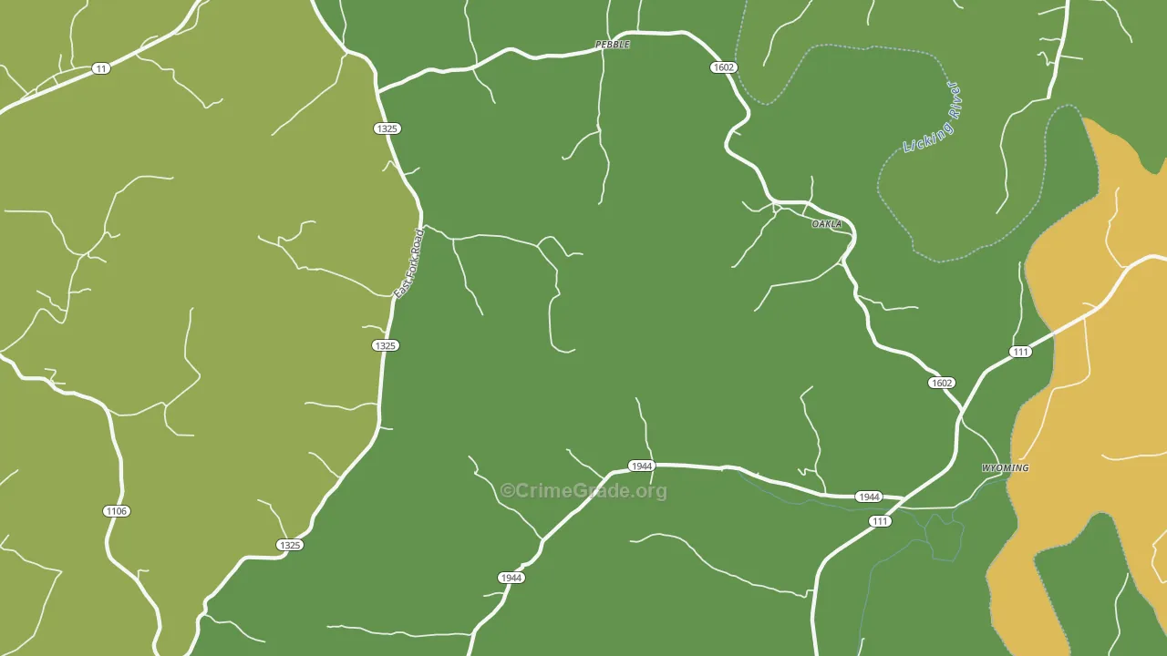 Sherburne, KY Map of Drug-Related Crime Rates