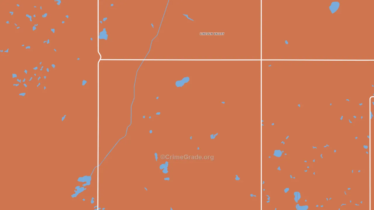 Sheridan County, ND Map of Drug-Related Crime Rates