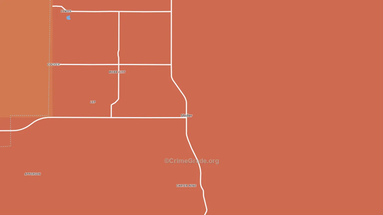 Shidler, OK Map of Drug-Related Crime Rates