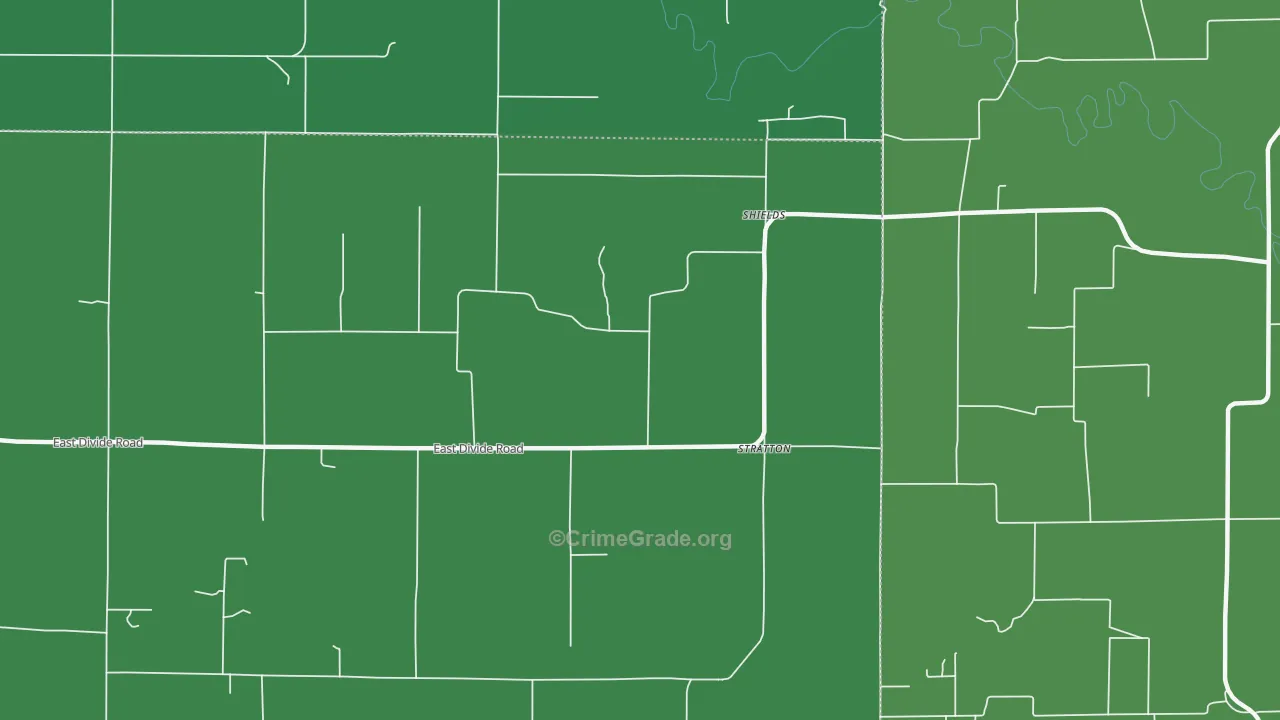 Shields, IL Map of Drug-Related Crime Rates