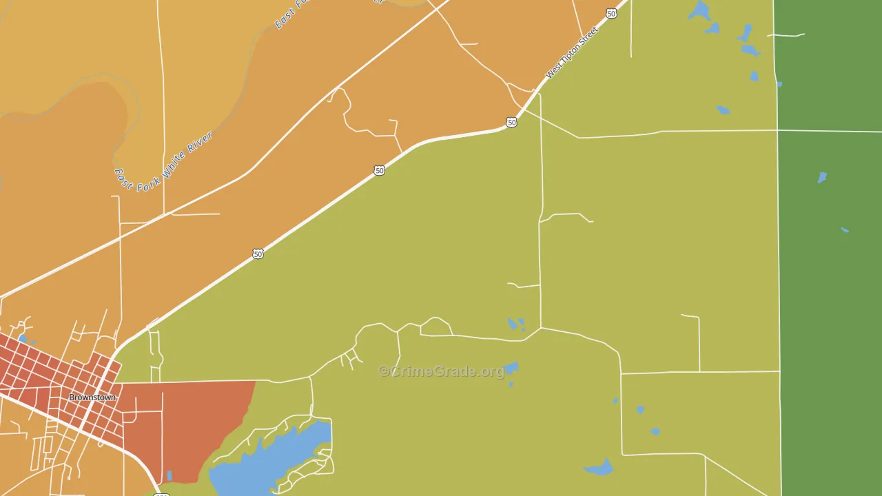 Shields, IN Map of Drug-Related Crime Rates