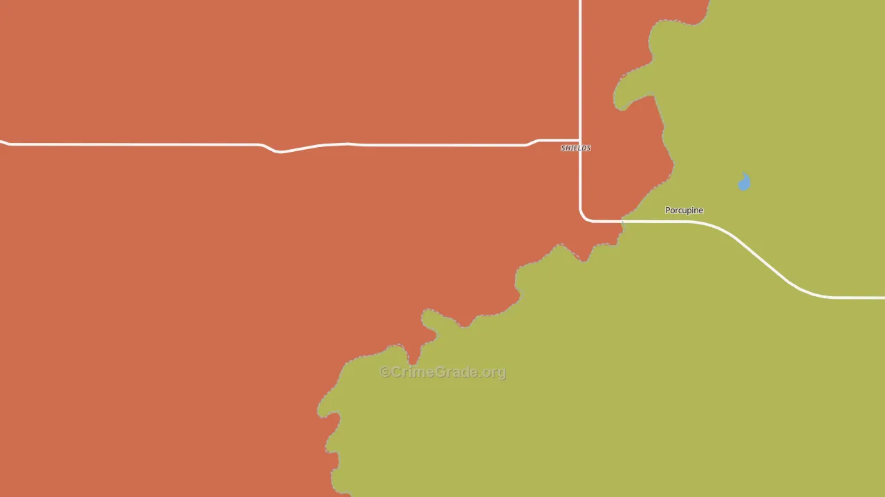 Shields, ND Map of Drug-Related Crime Rates