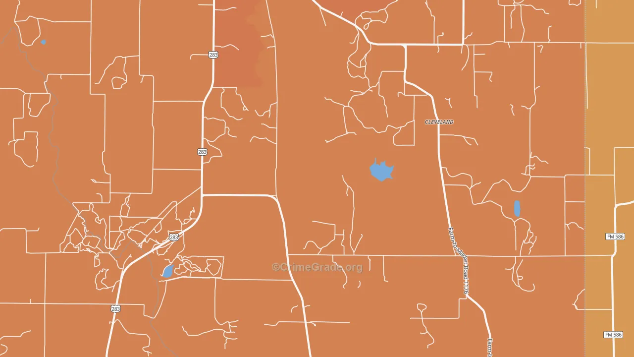 Shields, TX Map of Drug-Related Crime Rates