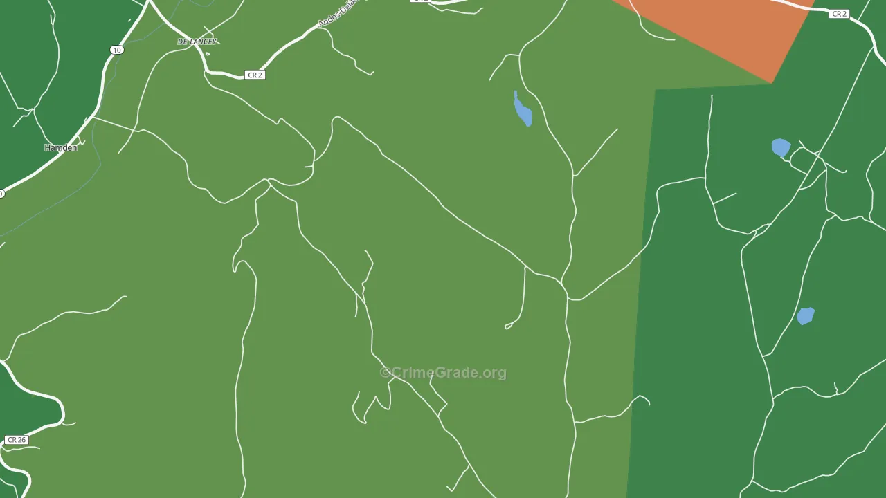 Shinhopple, NY Map of Drug-Related Crime Rates
