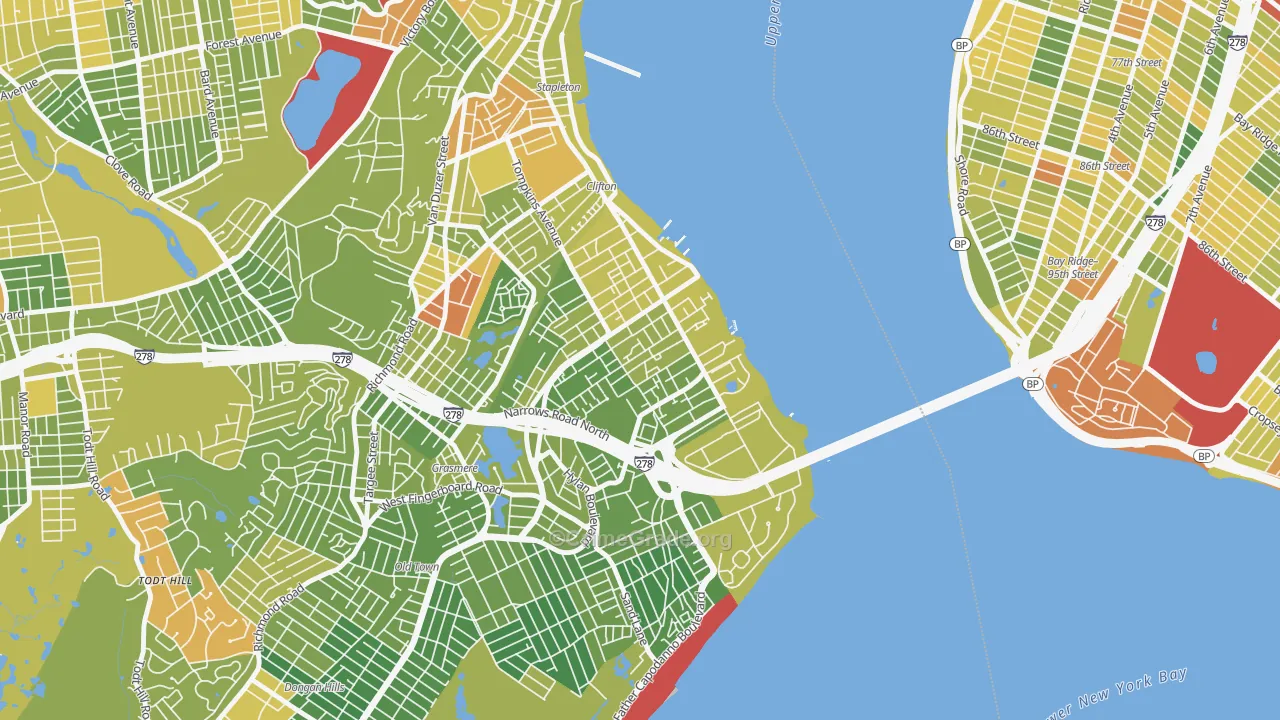 Shore Acres, Staten Island, NY Map of Drug-Related Crime Rates