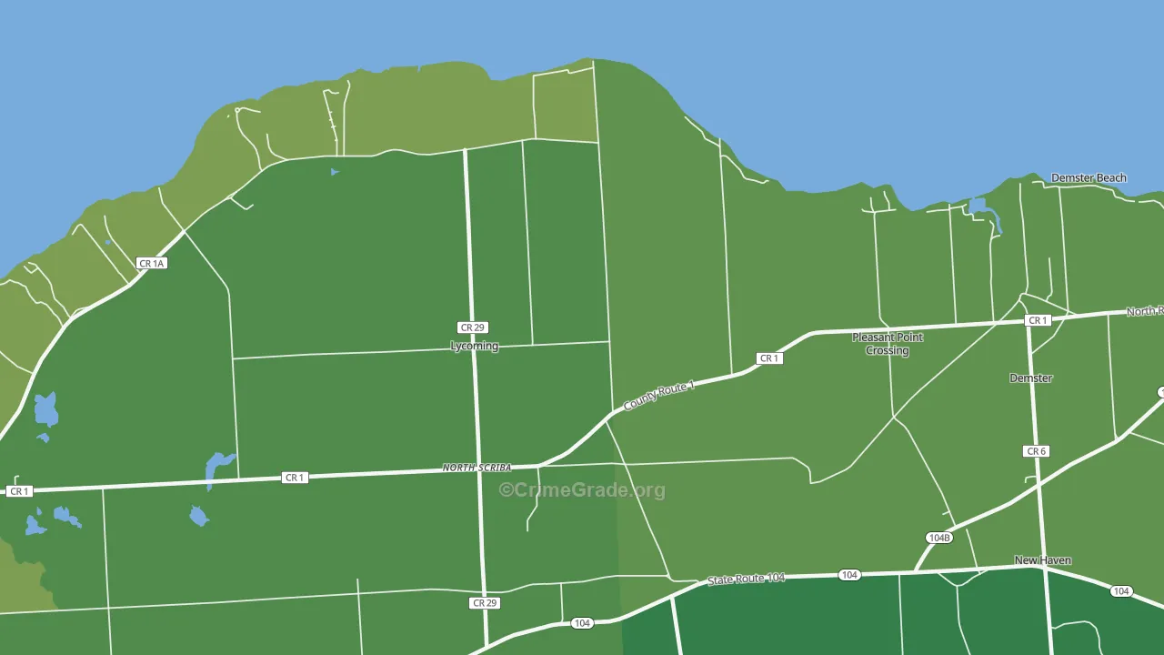 Shore Oaks, NY Map of Drug-Related Crime Rates