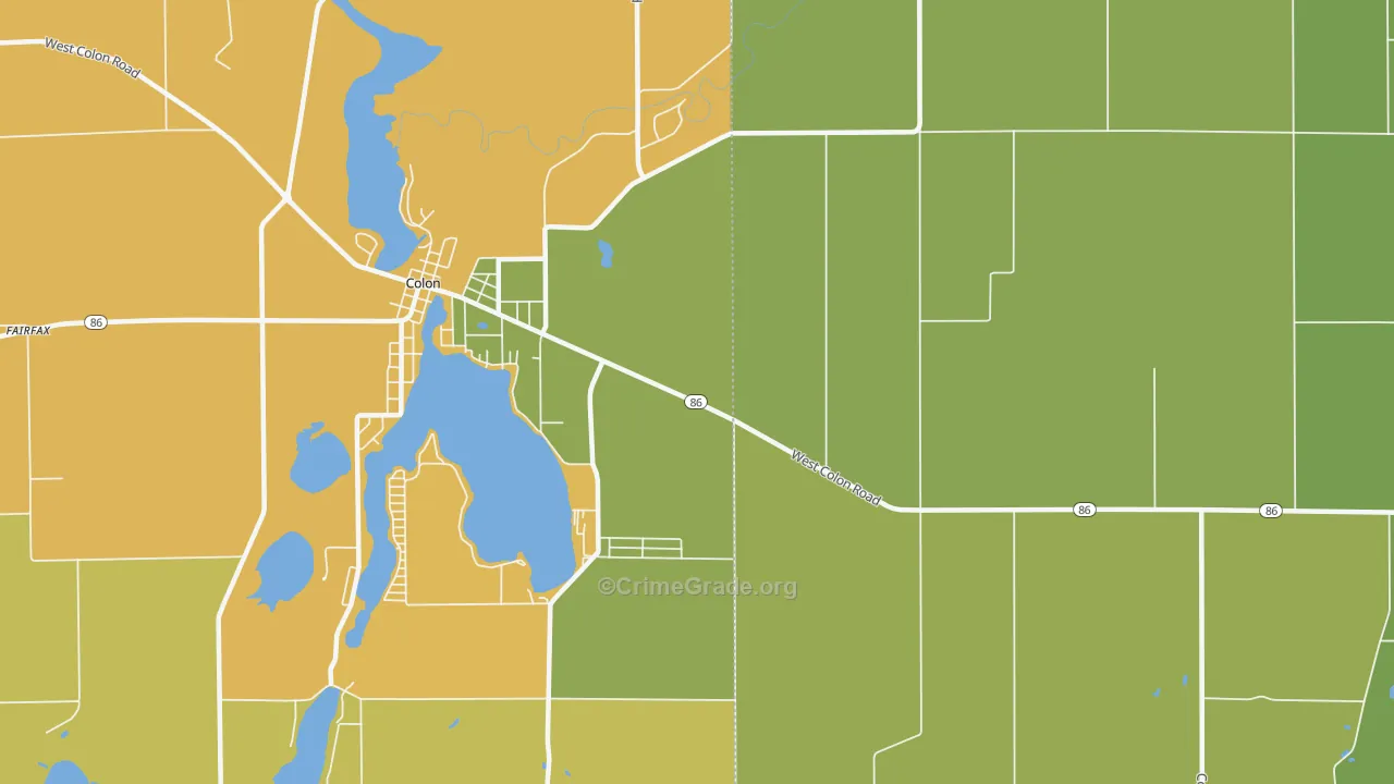 Shorecrest, MI Map of Drug-Related Crime Rates