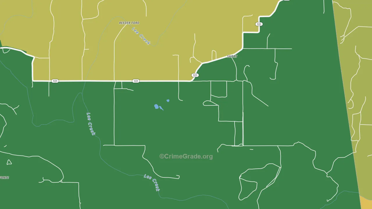 Short, OK Map of Drug-Related Crime Rates